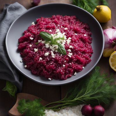 Greek-American Style Beet Risotto