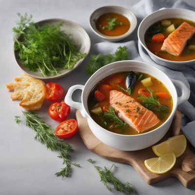Greek Fish Soup with Mediterranean Flavors