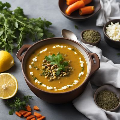 Greek Lentil Soup with Feta and Lemon