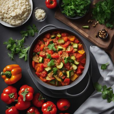 Greek-Style Vegetable Stew with Feta Cheese