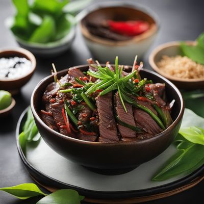 Grilled Beef in Betel Leaf