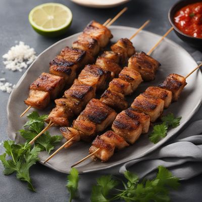 Grilled Carp Skewers with Eastern Arabian Flavors