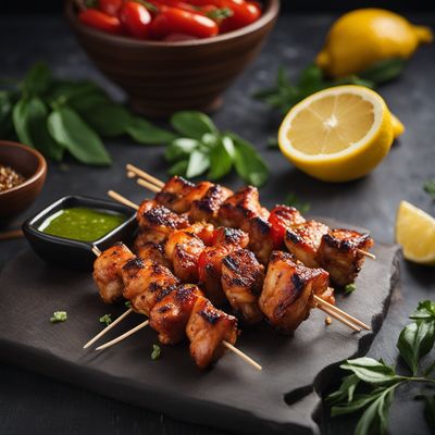 Grilled Chicken Skewers with Portuguese Flair