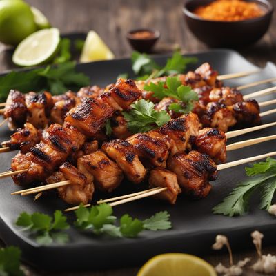 Grilled Chicken Skewers with Tangy Caucasian Marinade