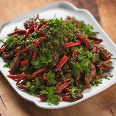 Grilled Chinchulines with Chimichurri Sauce