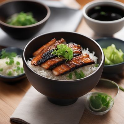 Grilled Eel Rice Bowl with Three Flavors