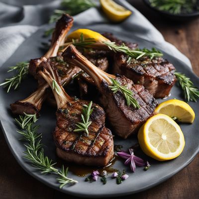 Grilled Greek Lamb Chops with Lemon and Herbs