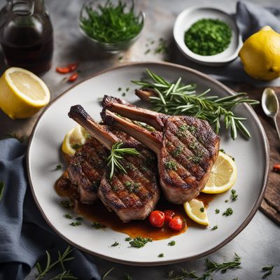 Grilled Lamb Chops with Mediterranean Marinade