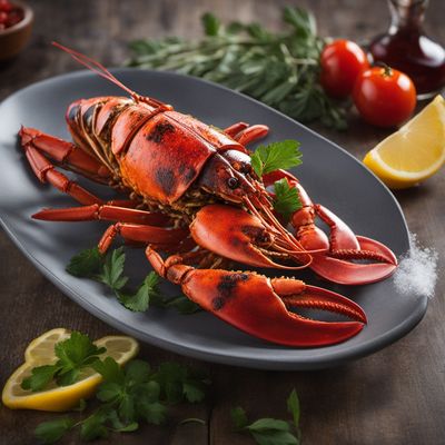 Grilled Lobster with Mediterranean Flavors