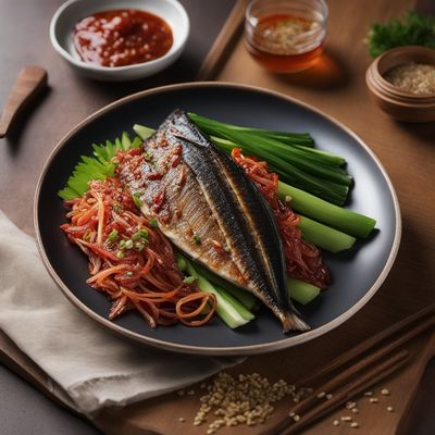 Grilled Mackerel with Spicy Onion Sauce