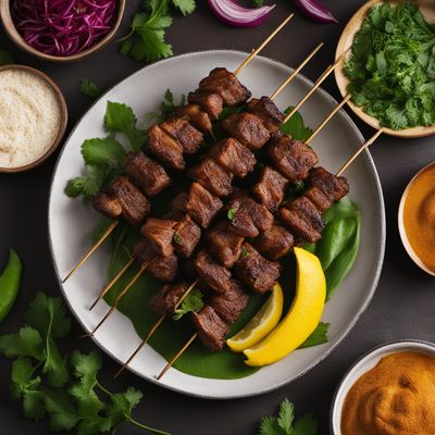 Grilled Nepalese Lamb Skewers