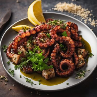 Grilled Octopus with Mediterranean Flavors