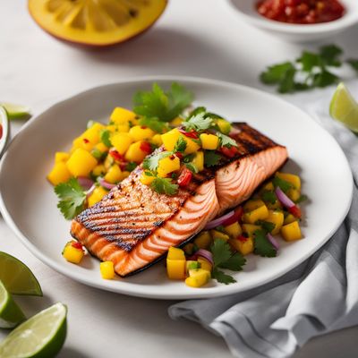 Grilled Salmon with Spicy Mango Salsa