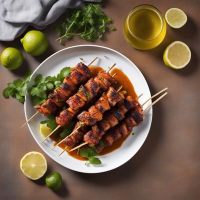 Grilled Spanish Chicken Skewers