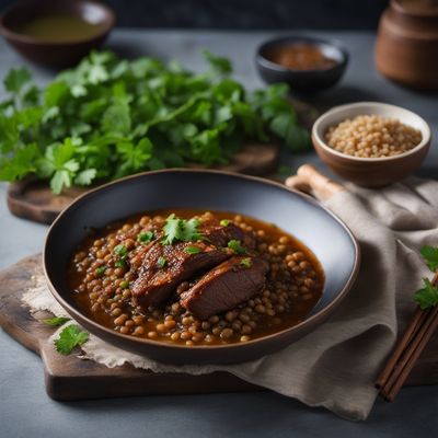 Guangxi-style Braised Pork with Lentils