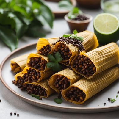 Guatemalan Black Bean Tamales