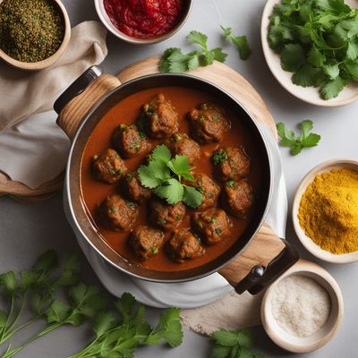 Gujarati-style Spiced Meatball Curry