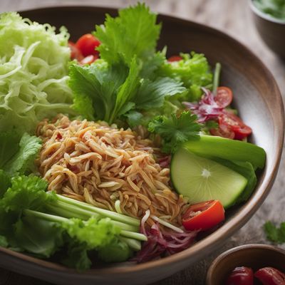 Gundel Salad with a Malay Twist