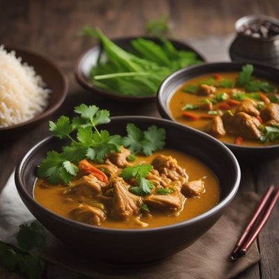 Hainanese-style Htoe Mont (Burmese Chicken Curry)