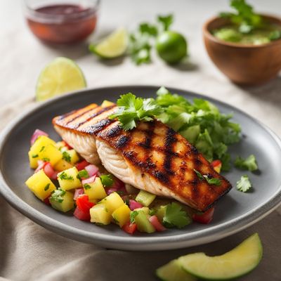 Hawaiian Grilled Fish with Pineapple Salsa