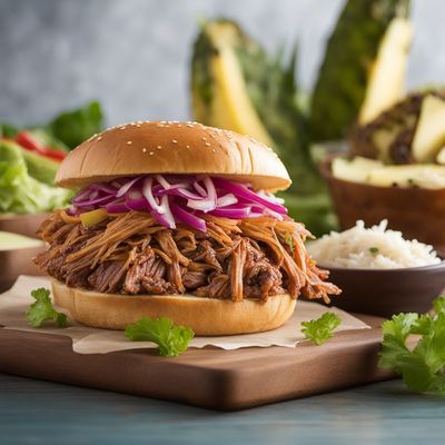 Hawaiian Pulled Pork Sandwich