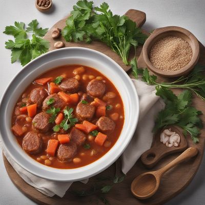 Hearty Romanian Sausage and Bean Stew