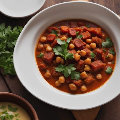 Hearty Spanish Chickpea and Chorizo Stew