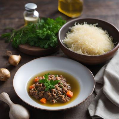 Homemade Anolini in Brodo