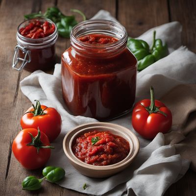 Homemade Bulgarian Tomato and Pepper Spread