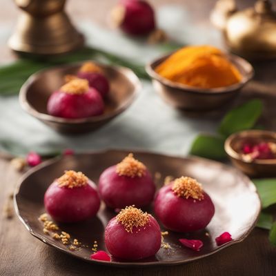 Homemade Cardamom-infused Gulab Jamun