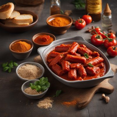 Homemade Currywurst with Spiced Tomato Sauce