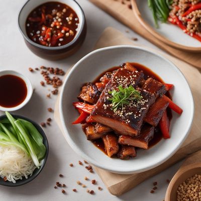 Homemade Garaetteok with Spicy Stir-Fried Pork