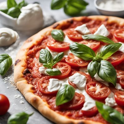 Homemade Margherita Pizza with Fresh Buffalo Mozzarella