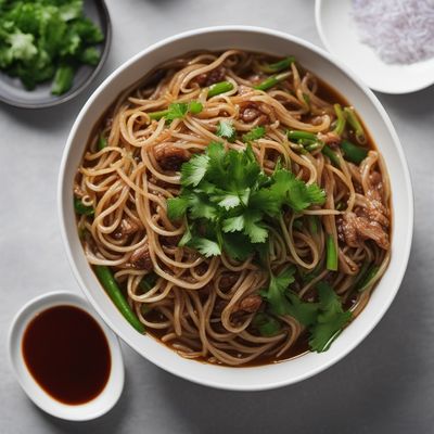 Homemade Pan Mee with Spicy Anchovy Sauce