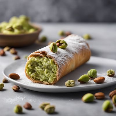 Homemade Pistachio Cannoli