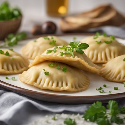 Homemade Potato and Cheese Pierogi