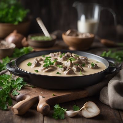 Homemade Potato Dumplings with Creamy Mushroom Sauce