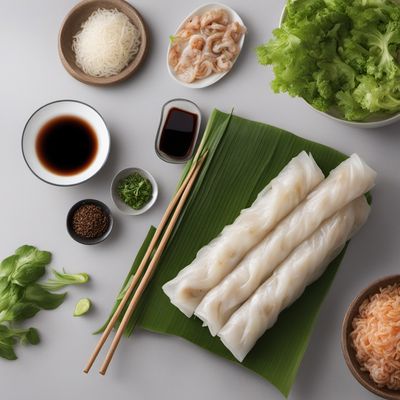 Homemade Rice Noodle Rolls with Savory Filling