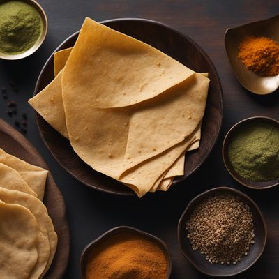 Homemade Spiced Papadum