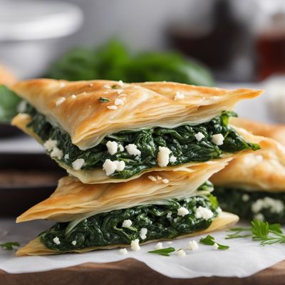 Homemade Spinach and Feta Phyllo Triangles