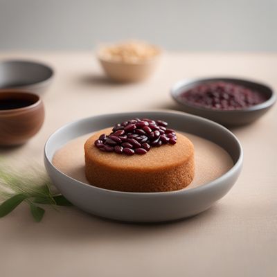 Homemade Sticky Rice Cake with Sweet Red Bean Filling