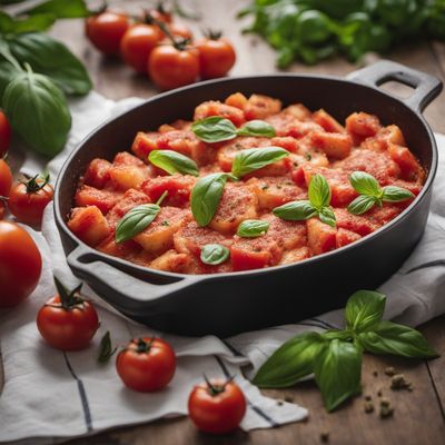 Homemade Tomato and Mozzarella Gnocchi Bake