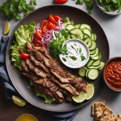 Homemade Turkish Döner Kebab