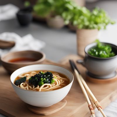 Homemade Udon Noodle Soup