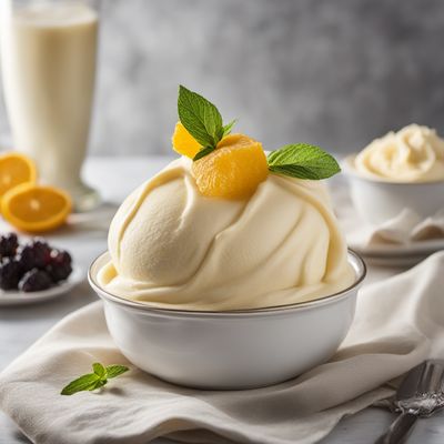 Homemade Vanilla Gelato