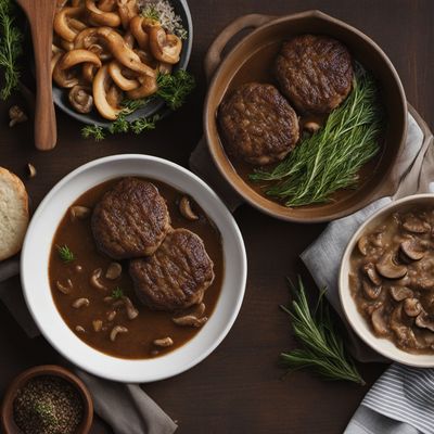 Homestyle Beef Patties with Mushroom Gravy