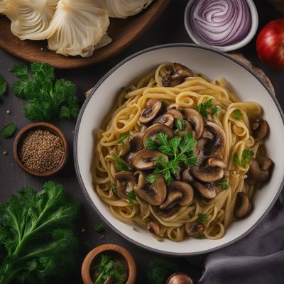 Homestyle Polish Łazanki with Cabbage and Mushrooms