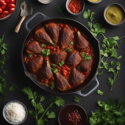 Imam Bayildi - Turkish Stuffed Eggplant