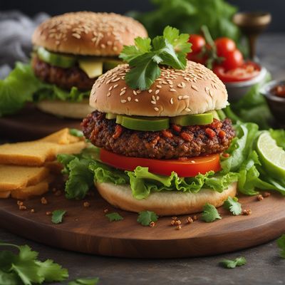Indonesian Indian Spiced Cheeseburger