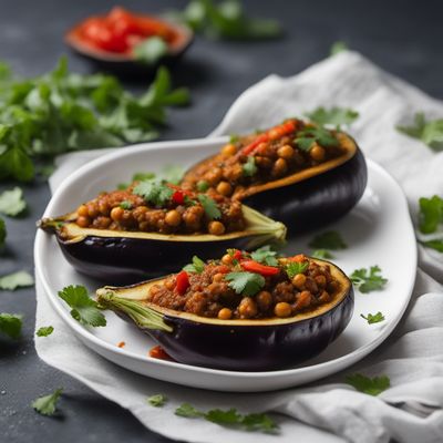 Indonesian Indian Stuffed Eggplant (Terong Bumbu Kari)